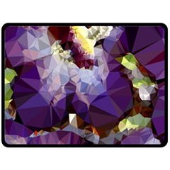 Purple Abstract Geometric Dream Double Sided Fleece Blanket (large)  by DanaeStudio