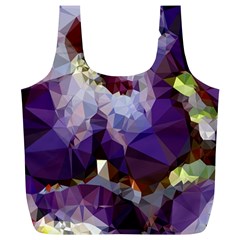 Purple Abstract Geometric Dream Full Print Recycle Bags (l)  by DanaeStudio