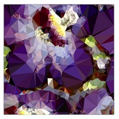 Purple Abstract Geometric Dream Large Satin Scarf (square) by DanaeStudio