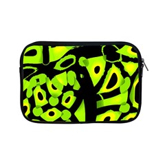 Green Neon Abstraction Apple Ipad Mini Zipper Cases by Valentinaart