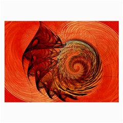 Nautilus Shell Abstract Fractal Large Glasses Cloth (2-side) by designworld65