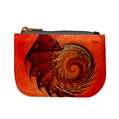 Nautilus Shell Abstract Fractal Mini Coin Purses by designworld65