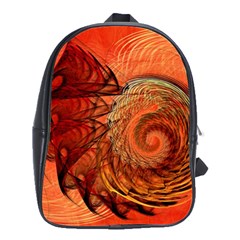 Nautilus Shell Abstract Fractal School Bags(large)  by designworld65