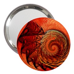 Nautilus Shell Abstract Fractal 3  Handbag Mirrors by designworld65