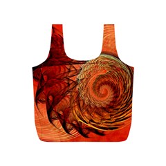 Nautilus Shell Abstract Fractal Full Print Recycle Bags (s)  by designworld65