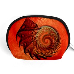 Nautilus Shell Abstract Fractal Accessory Pouches (medium)  by designworld65