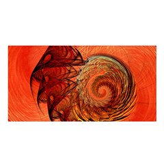 Nautilus Shell Abstract Fractal Satin Shawl by designworld65