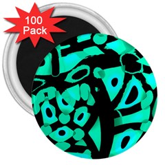 Cyan Design 3  Magnets (100 Pack)