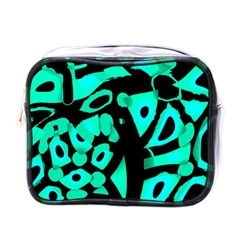 Cyan Design Mini Toiletries Bags by Valentinaart