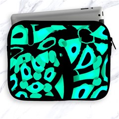 Cyan Design Apple Ipad 2/3/4 Zipper Cases by Valentinaart