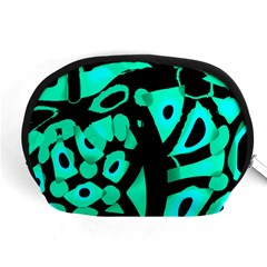 Cyan Design Accessory Pouches (medium)  by Valentinaart