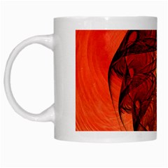 Nautilus Shell Abstract Fractal White Mugs by designworld65