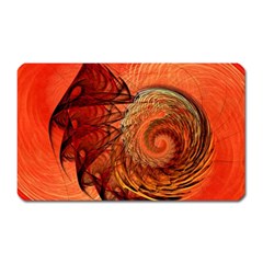 Nautilus Shell Abstract Fractal Magnet (rectangular) by designworld65