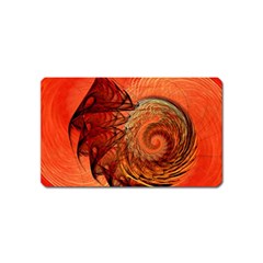 Nautilus Shell Abstract Fractal Magnet (name Card) by designworld65