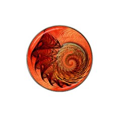 Nautilus Shell Abstract Fractal Hat Clip Ball Marker (4 Pack) by designworld65