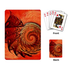 Nautilus Shell Abstract Fractal Playing Card by designworld65