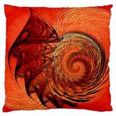 Nautilus Shell Abstract Fractal Standard Flano Cushion Case (one Side) by designworld65