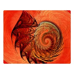 Nautilus Shell Abstract Fractal Double Sided Flano Blanket (large)  by designworld65