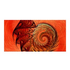 Nautilus Shell Abstract Fractal Satin Wrap by designworld65