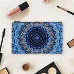 Feel Blue Mandala Cosmetic Bag (Medium)  Front