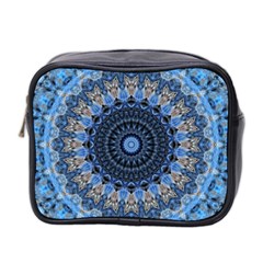 Feel Blue Mandala Mini Toiletries Bag 2-side by designworld65