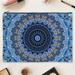 Feel Blue Mandala Cosmetic Bag (xxxl)  by designworld65