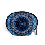 Feel Blue Mandala Accessory Pouches (Small)  Front