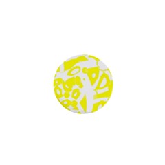 Yellow Sunny Design 1  Mini Magnets by Valentinaart