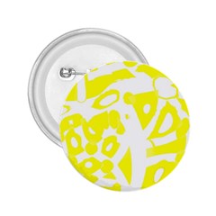 Yellow Sunny Design 2 25  Buttons by Valentinaart