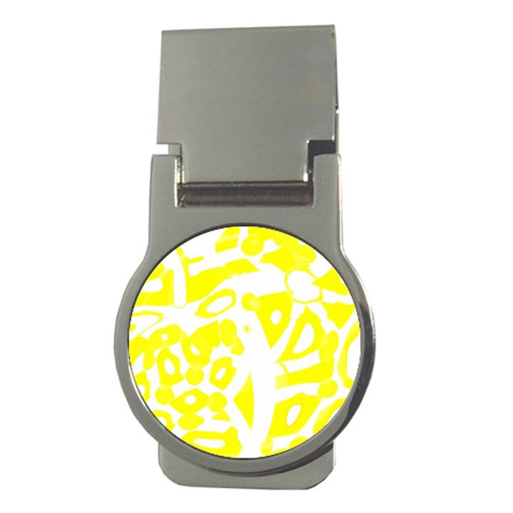 yellow sunny design Money Clips (Round) 