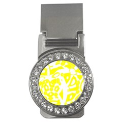 Yellow Sunny Design Money Clips (cz)  by Valentinaart