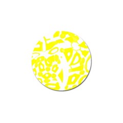 Yellow Sunny Design Golf Ball Marker by Valentinaart