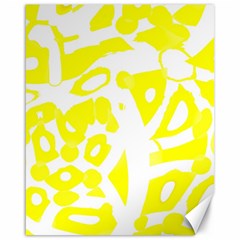 Yellow Sunny Design Canvas 16  X 20   by Valentinaart