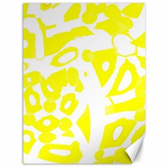 Yellow Sunny Design Canvas 36  X 48   by Valentinaart