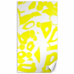 Yellow Sunny Design Canvas 40  X 72   by Valentinaart