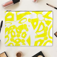 Yellow Sunny Design Cosmetic Bag (xl) by Valentinaart