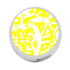 Yellow Sunny Design 4-port Usb Hub (two Sides)  by Valentinaart