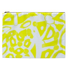 Yellow Sunny Design Cosmetic Bag (xxl)  by Valentinaart