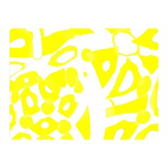 Yellow Sunny Design Double Sided Flano Blanket (mini)  by Valentinaart