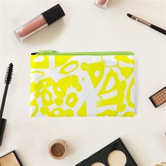 Yellow Sunny Design Cosmetic Bag (xs) by Valentinaart