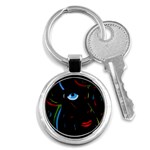 Black magic woman Key Chains (Round)  Front