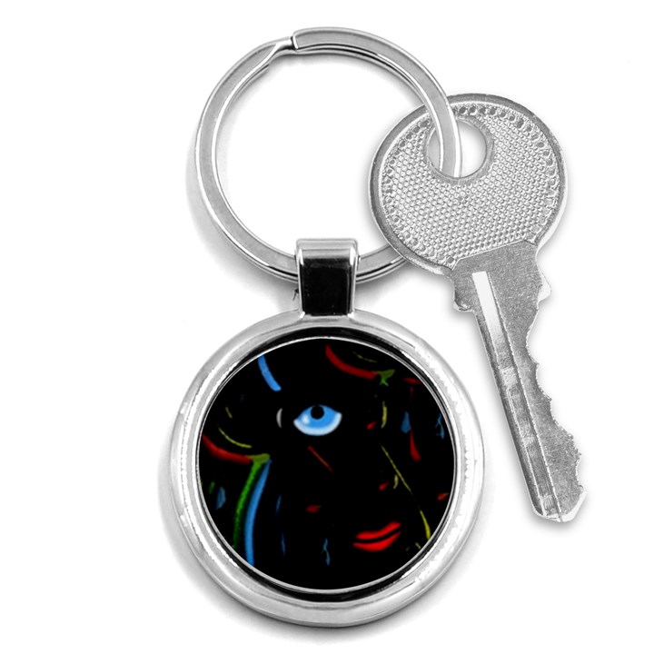 Black magic woman Key Chains (Round) 