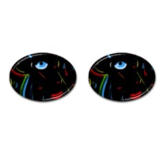 Black Magic Woman Cufflinks (oval) by Valentinaart