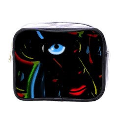 Black Magic Woman Mini Toiletries Bags by Valentinaart