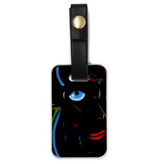 Black Magic Woman Luggage Tags (one Side)  by Valentinaart