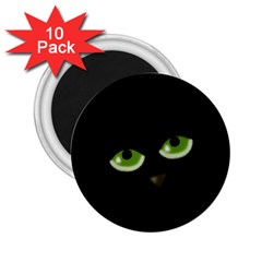 Halloween - Back Cat 2 25  Magnets (10 Pack)  by Valentinaart