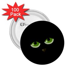 Halloween - Back Cat 2 25  Buttons (100 Pack)  by Valentinaart