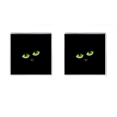 Halloween - Back Cat Cufflinks (square) by Valentinaart