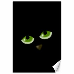 Halloween - Back Cat Canvas 12  X 18   by Valentinaart