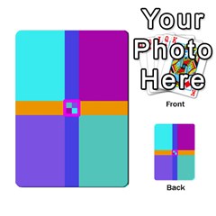 Right Angle Squares Stripes Cross Colored Multi-purpose Cards (rectangle)  by EDDArt